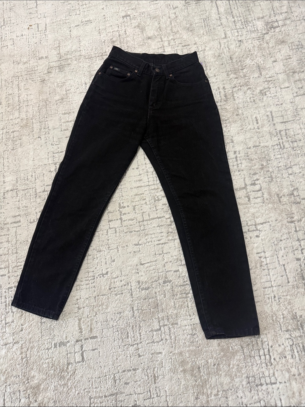 Lee Women's Black Ankle Crop Jeans